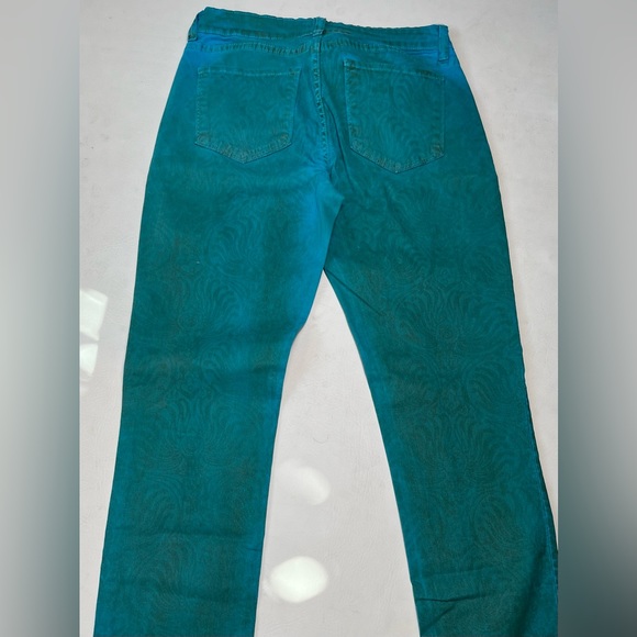 NYDJ SKINNY JEANS COLOR TURQUOISE SIZE 2 - Picture 2 of 9